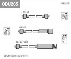 Janmor odu205 przewody wysokiego napięcia komplet , opel kadett d (31_-34_, 41_-44_)