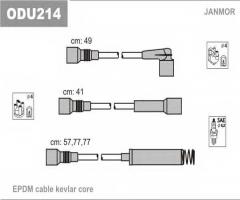 Janmor odu214 przewody wysokiego napięcia komplet , opel kadett e hatchback (33_, 34_, 43_, 44_)