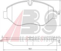 A.b.s. 37633 klocki hamulcowe iveco daily iii 06 -, iveco daily iv autobus