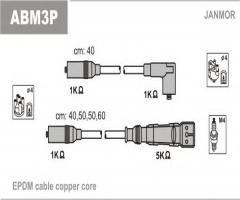 Janmor abm3p przewody wysokiego napięcia komplet audi, audi 80 (81, 85, b2)