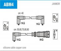 Janmor abm4 przewody wysokiego napięcia komplet audi, vw, audi 100 (44, 44q, c3), vw passat (32b)