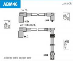 Janmor abm46 przewody wysokiego napięcia komplet audi, audi 80 (89, 89q, 8a, b3)