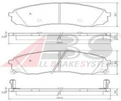 A.b.s. 37618 klocki hamulcowe kia carnival 06 -, hyundai h-1 travel (tq)