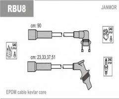 Janmor rbu8 przewody wysokiego napięcia komplet , renault laguna i (b56_, 556_)