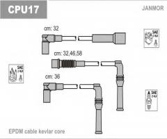 Janmor cpu17 przewody wysokiego napięcia komplet citroen, peugeot, citroËn bx (xb-_)
