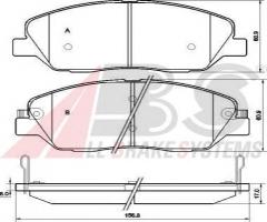 A.b.s. 37522 klocki hamulcowe hyundai santa fe 06 -, hyundai santa fÉ ii (cm), kia sorento ii (xm)