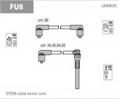 Janmor fu8 przewody wysokiego napięcia komplet ford, ford sierra hatchback (gbc, gbg)