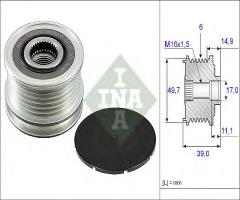 Ina 535005010 sprzęgło alternatora mercedes, chrysler pt cruiser (pt_)