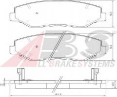 A.b.s. 37424 klocki hamulcowe honda cr-v 02-06, honda cr-v ii (rd_)