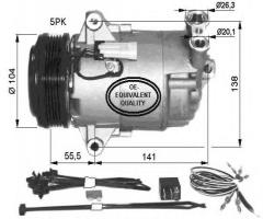 Nrf 32426 kompresor klimatyzacji, opel zafira b van