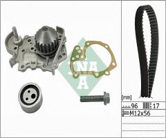 Ina 530019131 zestaw rozrządu z paskiem + pompa wody renault, dacia logan pick-up (us_)