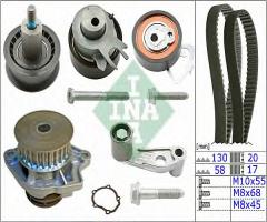 Ina 530036030 zestaw rozrządu z paskiem + pompa wody seat, seat leon (1m1), vw golf iv (1j1)