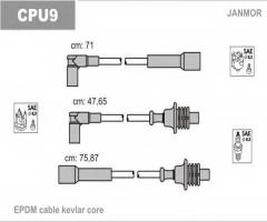 Janmor cpu9 przewody wysokiego napięcia komplet citroen, peugeot, citroËn bx (xb-_)
