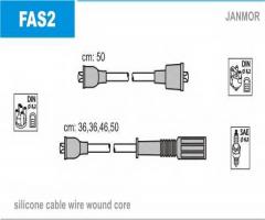 Janmor fas2 przewody wysokiego napięcia komplet fiat, aro 10, daf 55, fiat panda (141a_)
