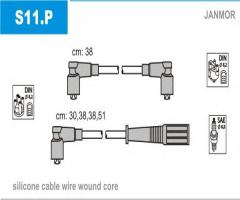 Janmor s11.p przewody wysokiego napięcia komplet , skoda favorit (781)