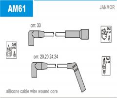 Janmor am61 przewody wysokiego napięcia komplet chrysler, jeep cherokee (xj)