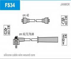Janmor fs34 przewody wysokiego napięcia komplet ford, ford escort vi (gal)