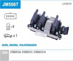 Janmor jm5067 cewka zapłonowa, audi coupe (89, 8b), skoda superb (3u4), vw passat (3b2)