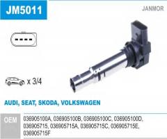 Janmor jm5011 cewka zapłonowa audi seat skoda vw, audi a2 (8z0), seat leon (1m1), skoda fabia (6y2)