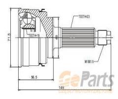 Jpn 10p8003-jpn 10p8003jpn przegub napędowy zewnętrzny, suzuki cappucino (ea)