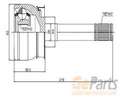Jpn 10p1045-jpn 10p1045jpn przegub napędowy zewnętrzny, nissan terrano ii (r20)