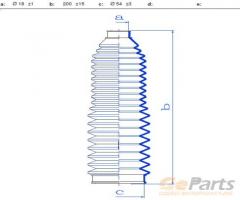 Jpn 60k3009-jpn 60k3009jpn osłona drążka kierowniczego, mazda 626 v (gf)