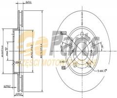 Jpn 30h2136-jpn tarcza hamulcowa toyota, toyota corolla sedan (e15_)