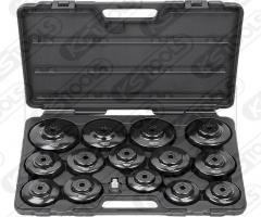 Ks tools 150.9320 zestaw kluczy do filtrów oleju w walizce 15cz