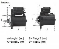 Lucas electrical lrs01673 rozrusznik 12v seat skoda vw, audi a3 (8p1), seat ibiza iv (6l1)