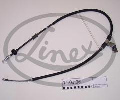 Linex 11.01.06 linka hamulca ręcznego daewoo, daewoo nubira (klaj)