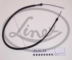 Linex 35.01.24 linka hamulca ręcznego renault, renault clio ii (bb0/1/2_, cb0/1/2_)