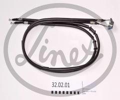 Linex 32.02.01 linka hamulca ręcznego opel, opel astra h kombi (l35)