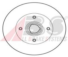 A.b.s. 15962 tarcza hamulcowa vw golf, passat 85-96 tył, seat toledo i (1l), vw golf ii (19e, 1g1)