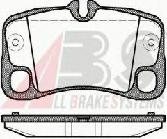 A.b.s. 37726 klocki hamulcowe porsche 911 (997) 06-3,6turbo tył, porsche 911 (997)