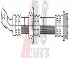 A.b.s. sl5092 przewód hamulcowy giętki suzuki ignis 03-przód, opel agila (a) (h00)