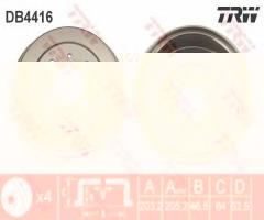 Trw db4416 bęben hamulcowy hyundai accent 02-05, hyundai accent ii (lc)
