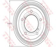 Trw db4421 bęben hamulcowy suzuki jimny 98 -, suzuki jimny (fj)