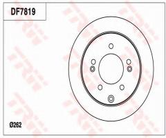 Trw df7819 tarcza hamulcowa kia soul 09- tył, kia soul (am)