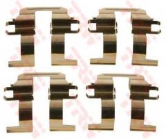 Trw pfk590 zestaw montażowy klocków hamulcowych subaru forester, subaru forester (sf)