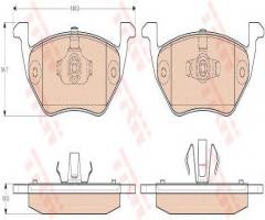 Trw gdb1754 klocki hamulcowe, ford maverick, mazda tribute (ep)