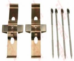 Trw pfk633 zestaw montażowy klocków hamulcowych vw touareg przód, vw touareg (7p5)