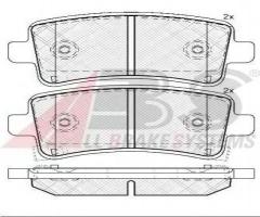 A.b.s. 37729 klocki hamulcowe opel insignia 08-tył, chevrolet malibu (v300), opel insignia