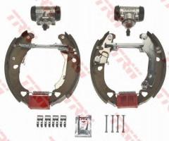Trw gsk1735 szczęki hamulcowe + cylinderki (zestaw) fiat bravo, fiat brava (182)