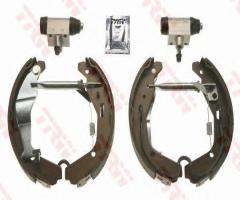 Trw gsk2612 szczęki hamulcowe + cylinderki (zestaw) opel agila, opel agila (a) (h00)