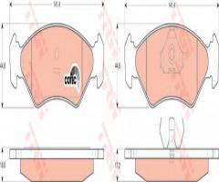Trw gdb953 klocki hamulcowe ford fiesta 89-00, ford fiesta iii (gfj)