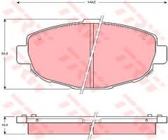 Trw gdb1184 klocki hamulcowe toyota supra twin turbo 3,0 93-98, lexus sc (uzz40_)