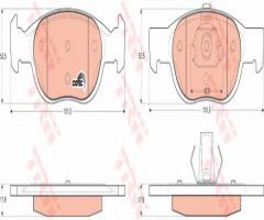 Trw gdb1339 klocki hamulcowe fiat punto 85, 1,7td, fiat punto (176), lancia y (840a)