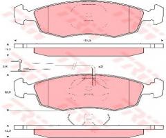 Trw gdb1341 klocki hamulcowe fiat palio,siena z czuj., fiat palio weekend (178dx)