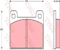 Trw gdb939 klocki hamulcowe wartburg 353,1300, skoda 130, wartburg 353