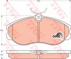 Trw gdb1113 klocki hamulcowe nissan terrano ii 93-, ford maverick (uds, uns), ldv cub